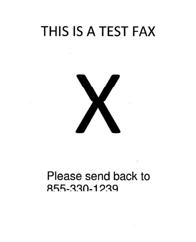 Fax page
