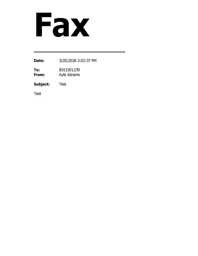 fax page