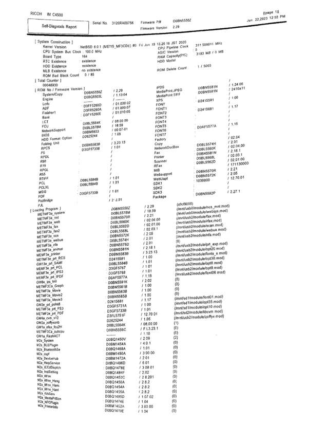 Fax page