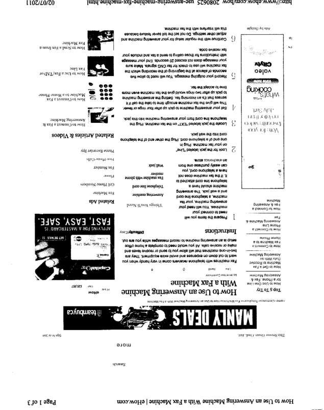 Fax page