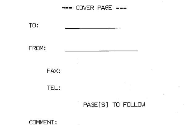 Fax page