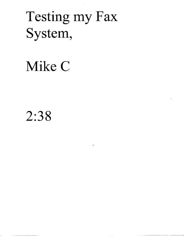 Fax page