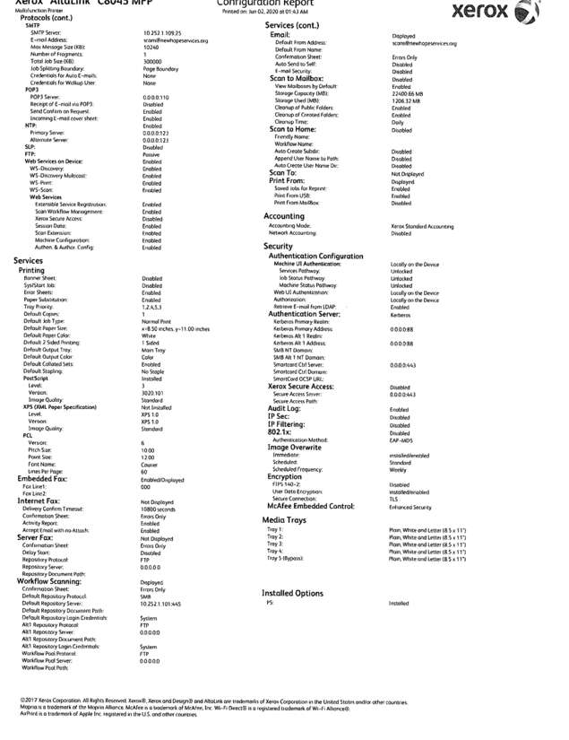 Fax page