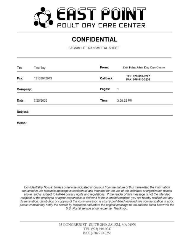 fax page