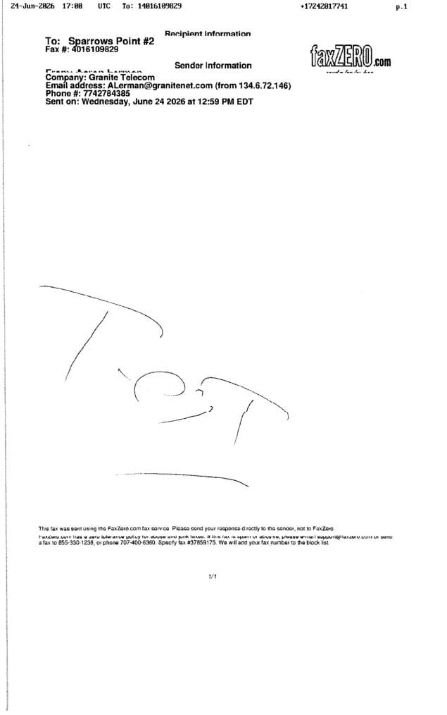 fax page