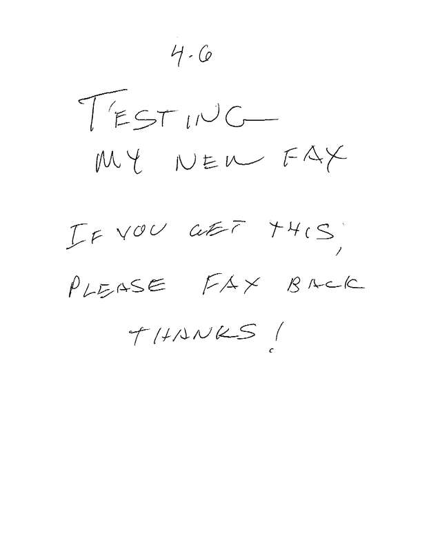 Fax page