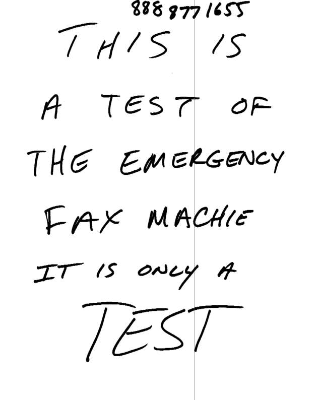 Fax page