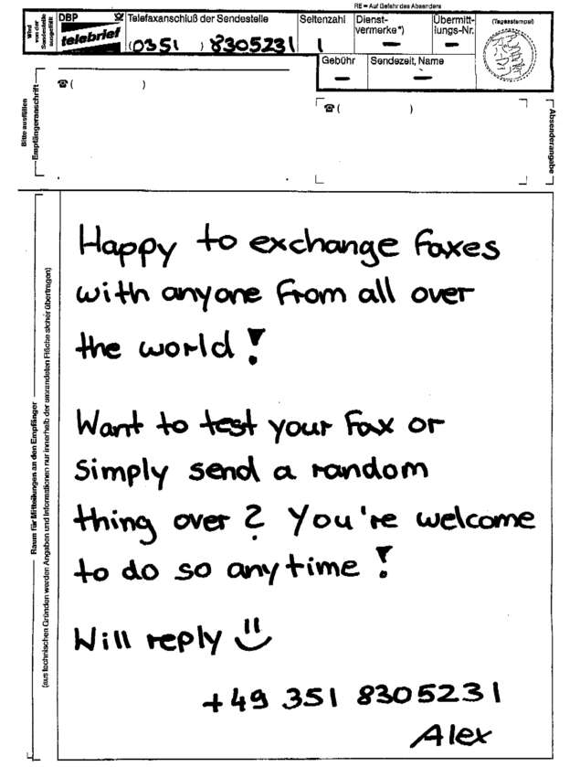 fax page