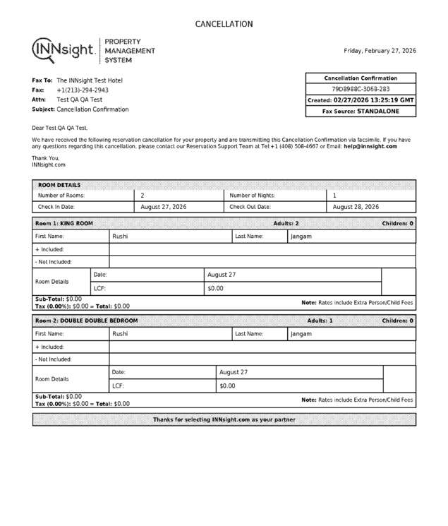 Fax page