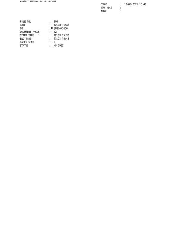 Fax page