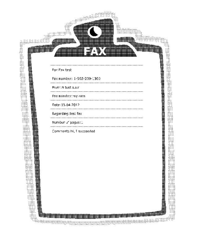 Fax page