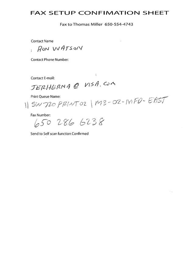 Fax page