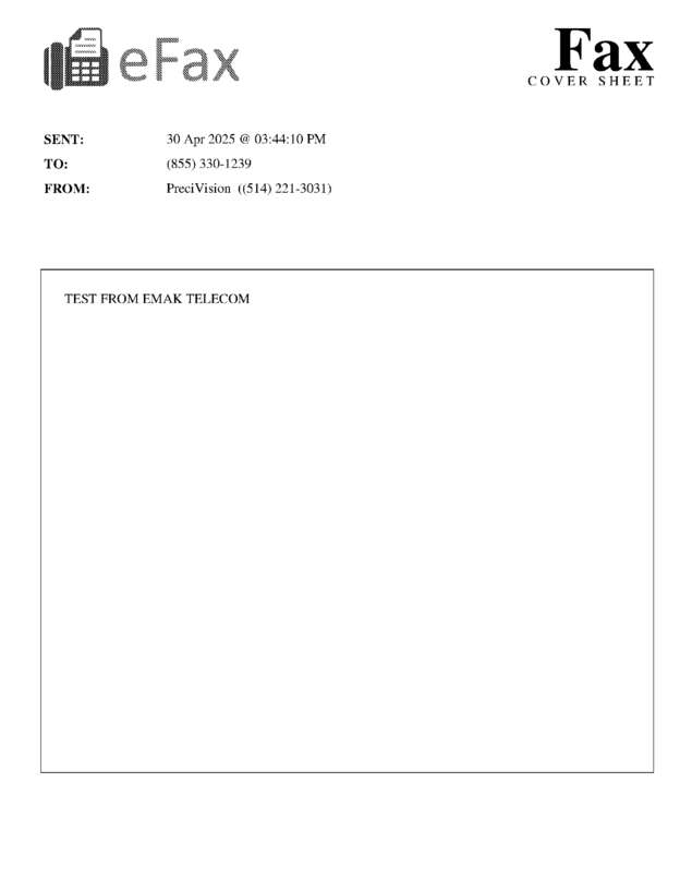 fax page