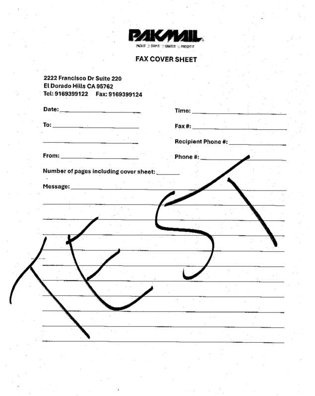 Fax page