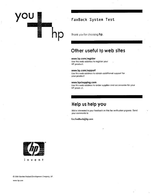 Fax page