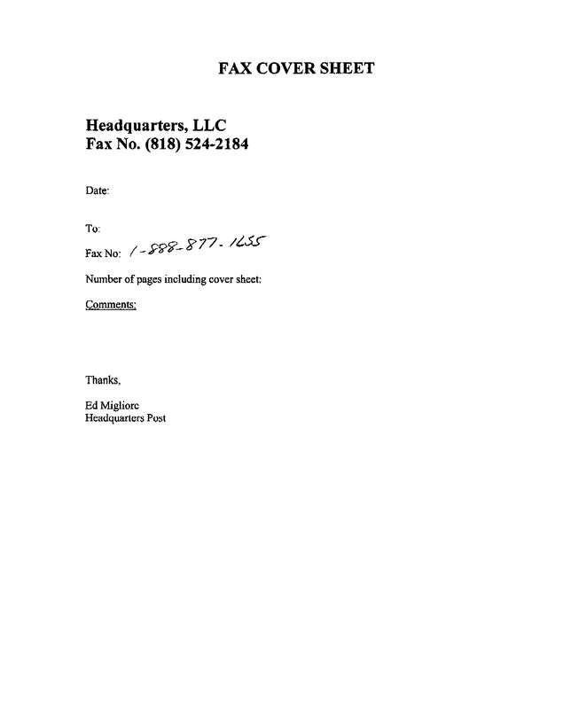 Fax page