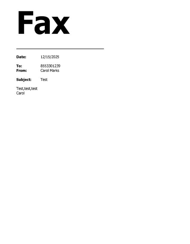 fax page