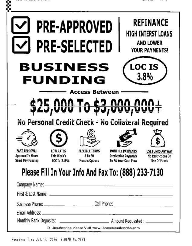 fax page