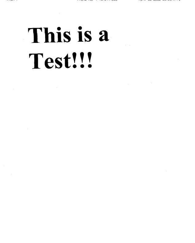 Fax page