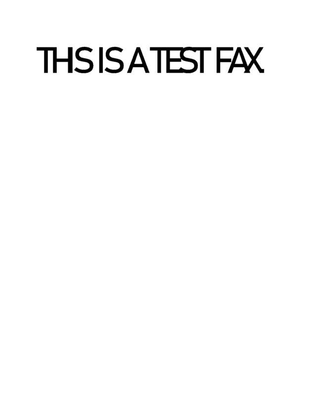 Fax page