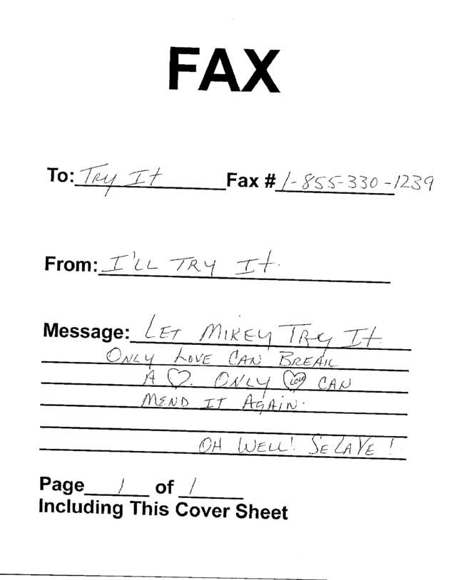 Fax page