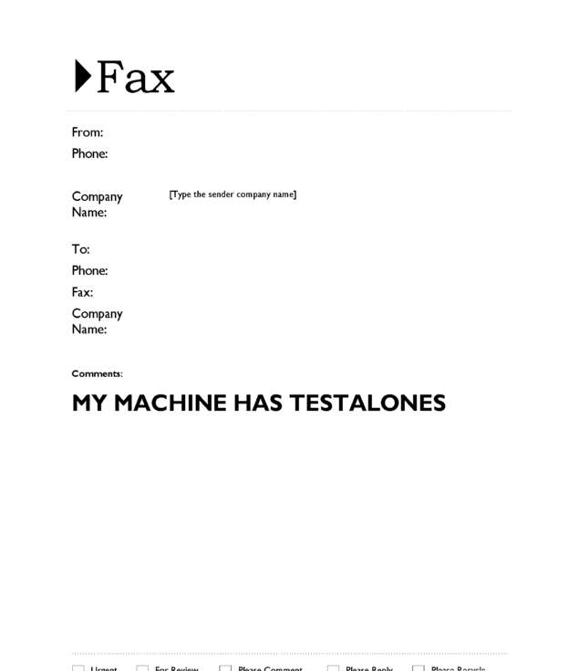 fax page