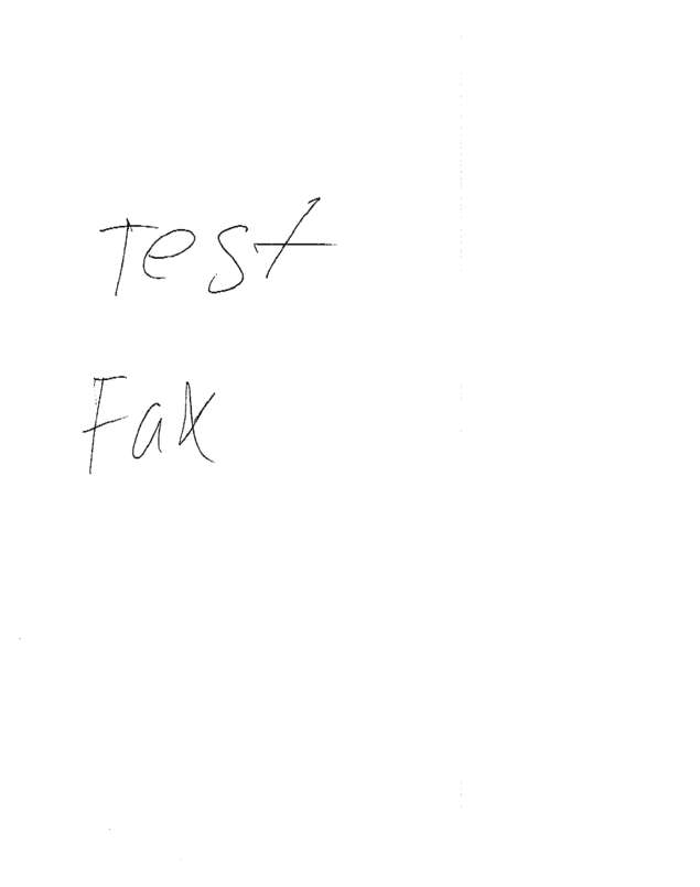 Fax page