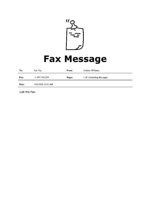 fax page