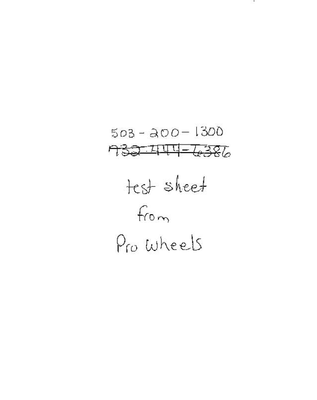 Fax page