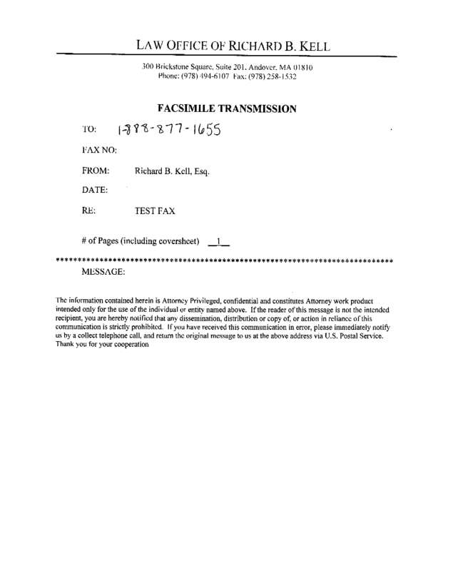 Fax page