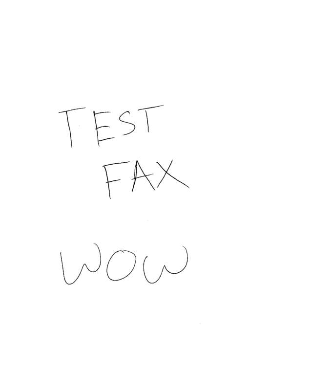 Fax page