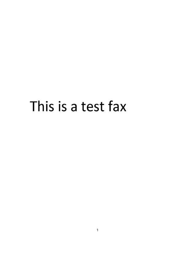 Fax page
