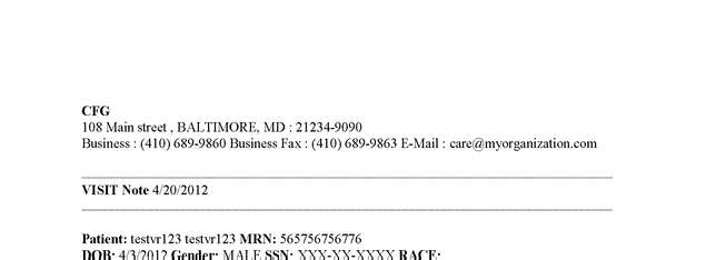 Fax page