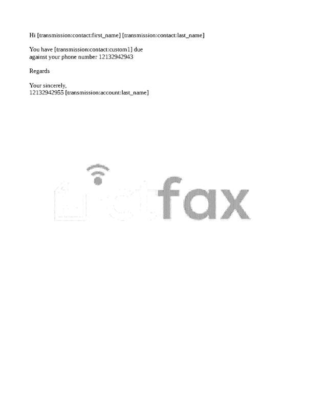 fax page