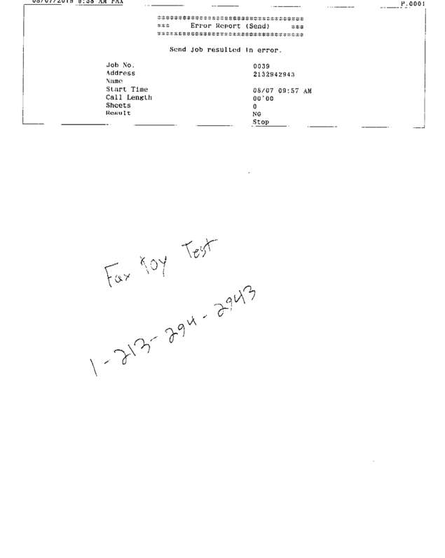 fax page