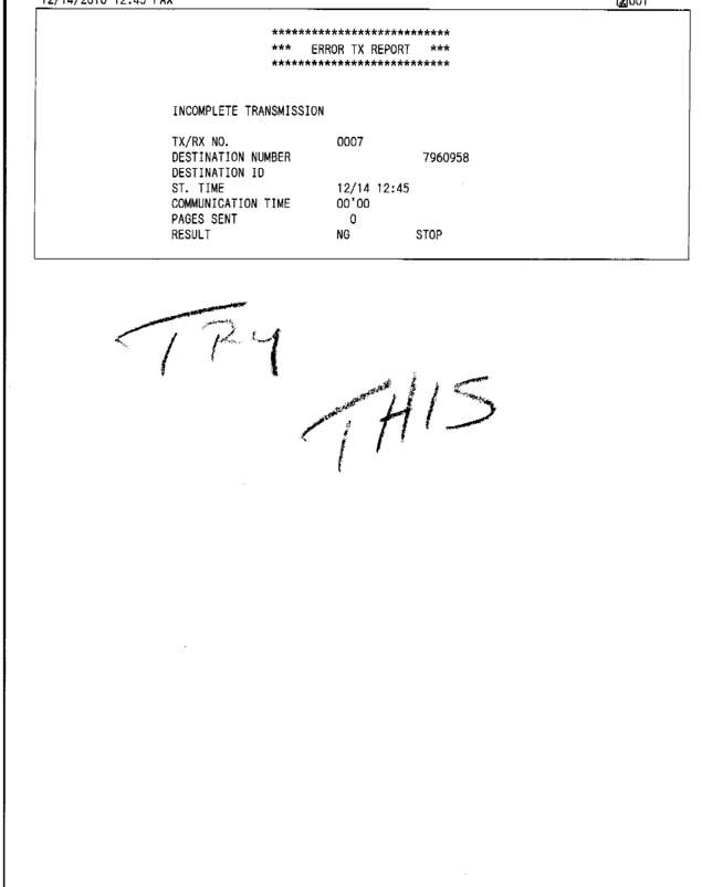 Fax page