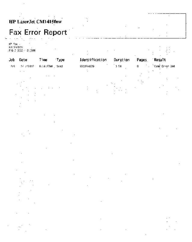 Fax page