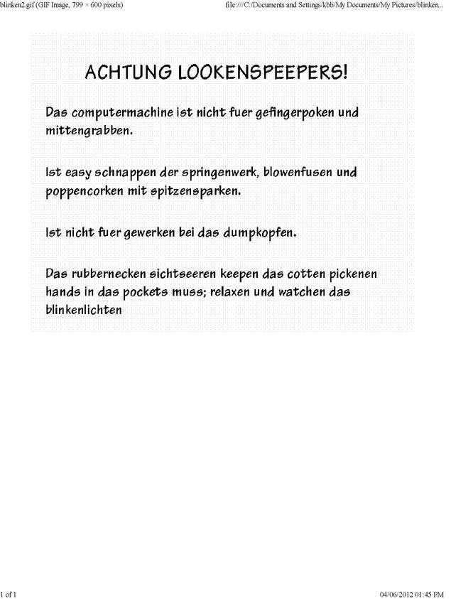 Fax page