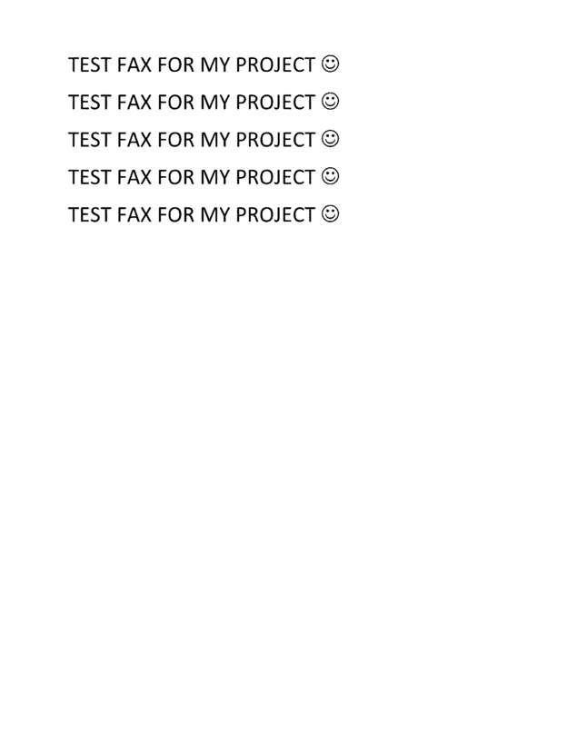 Fax page