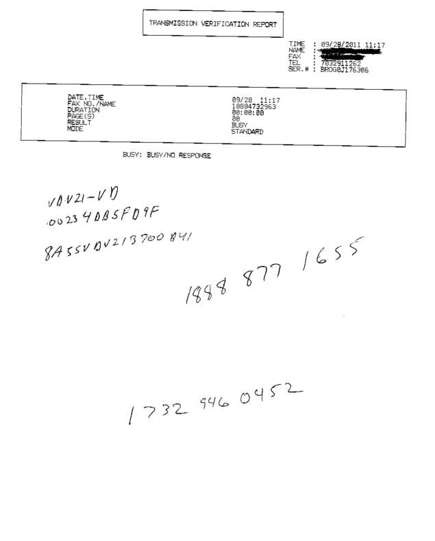 Fax page