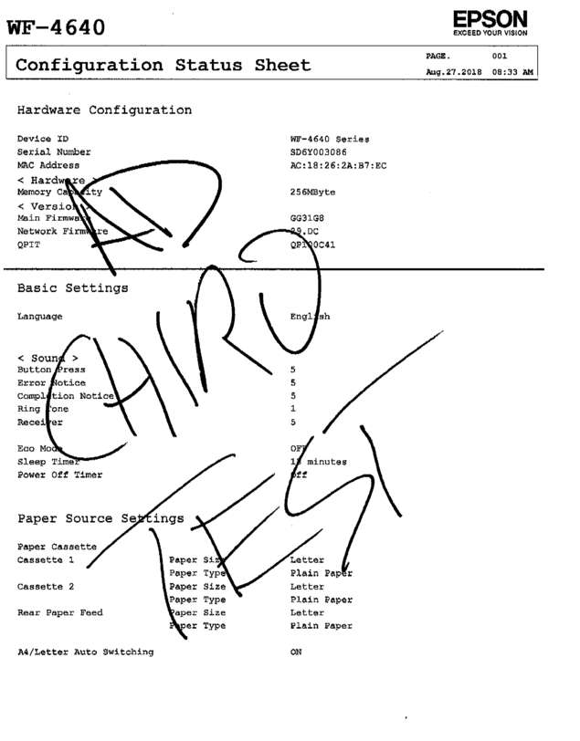 Fax page