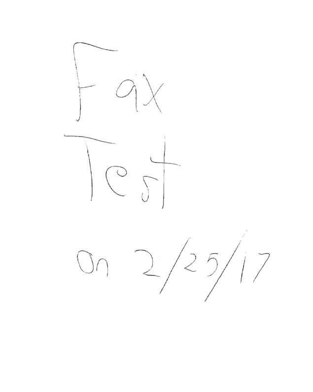 Fax page