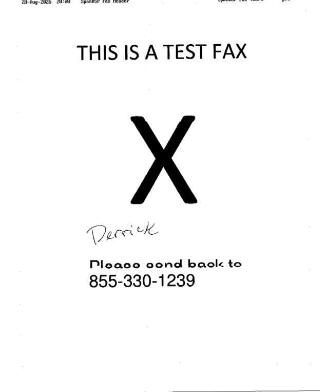 fax page