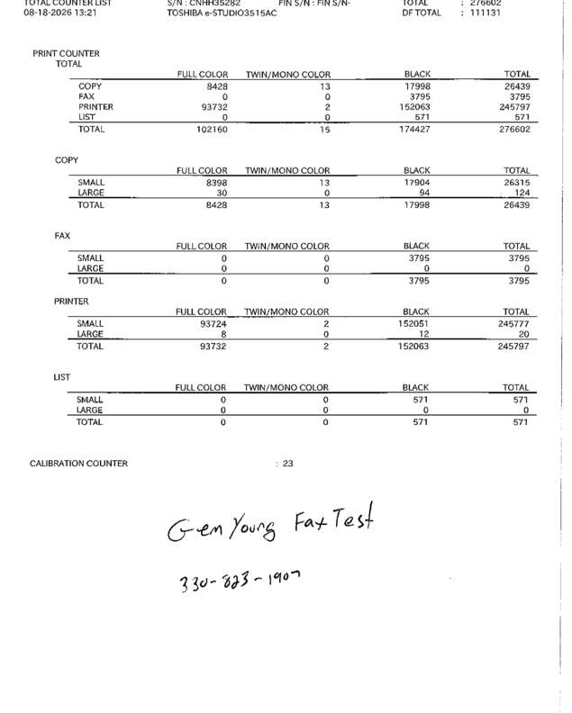 fax page