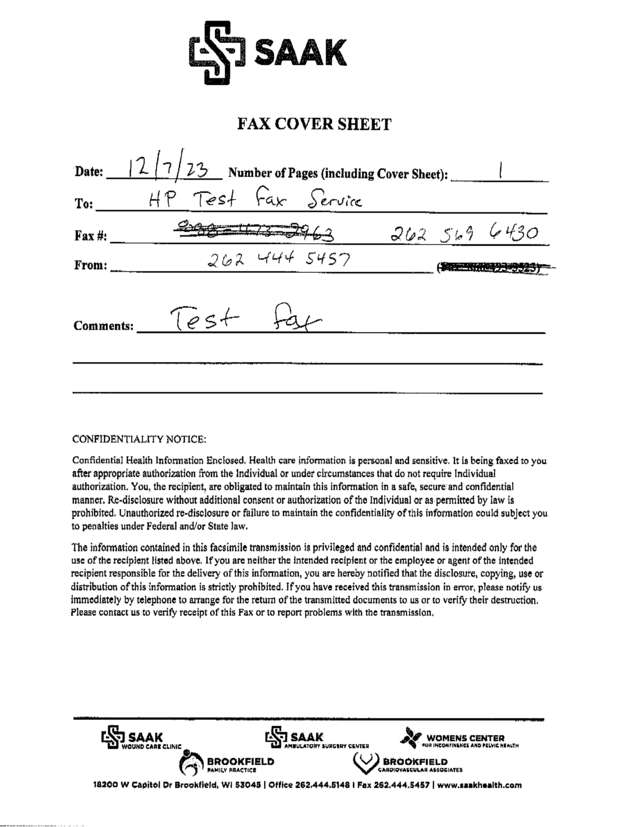 fax page