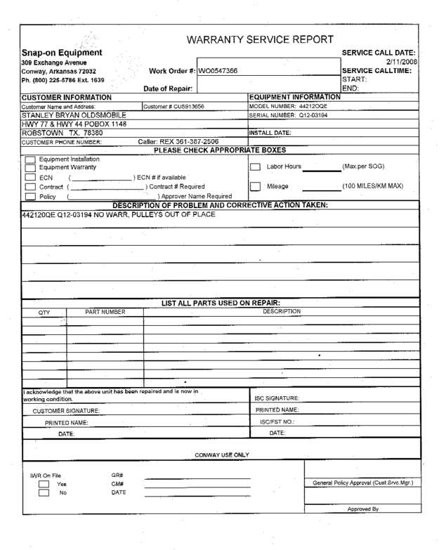 Fax page
