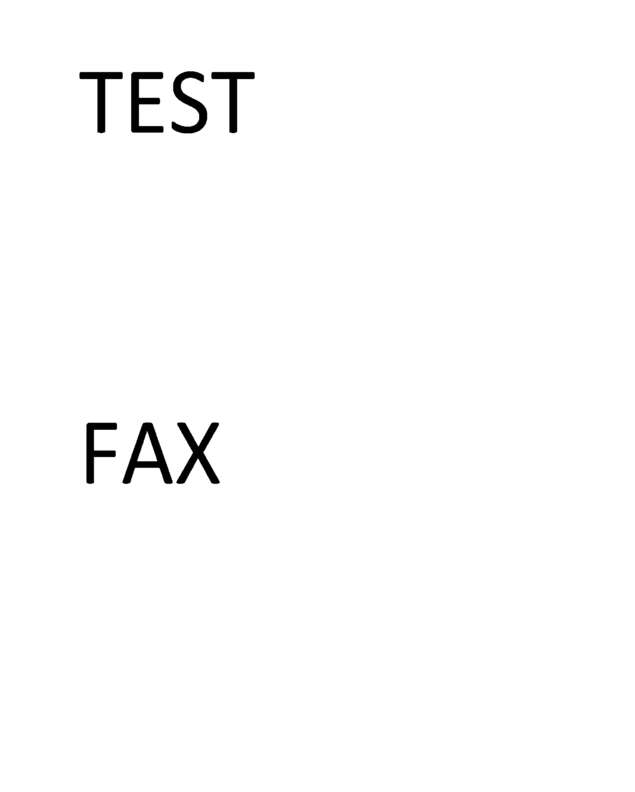 Fax page