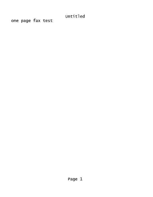 Fax page