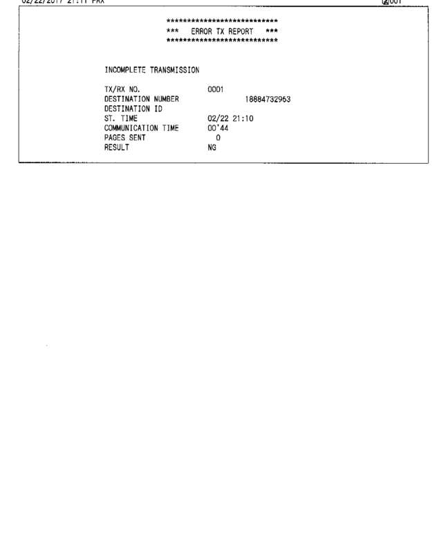 Fax page