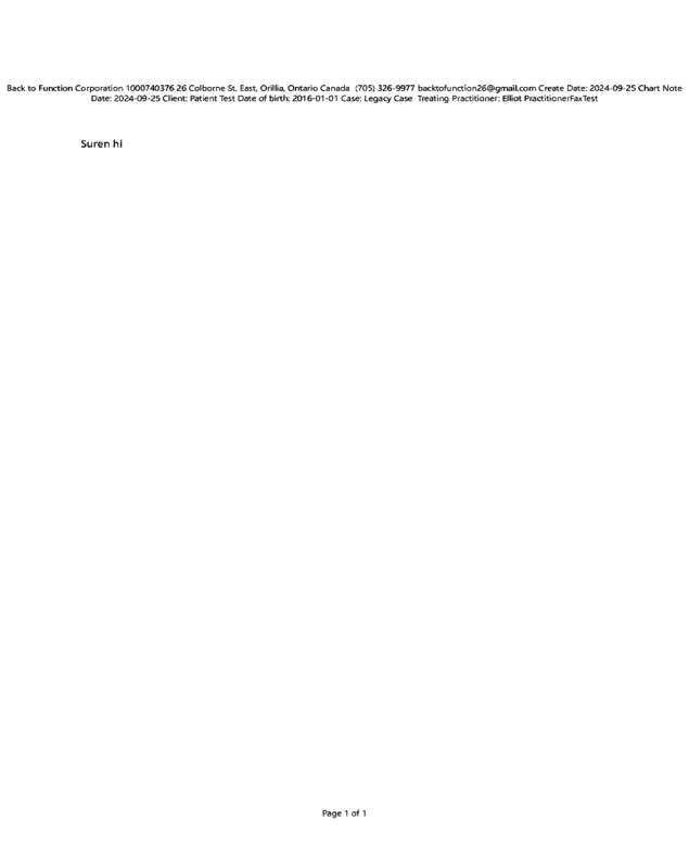 Fax page